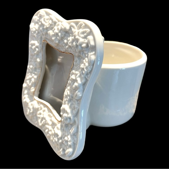 Rare Vintage Holland Mold Ceramic Photo Frame Planter “Gardenia Photo Frame” - Picture 6 of 8